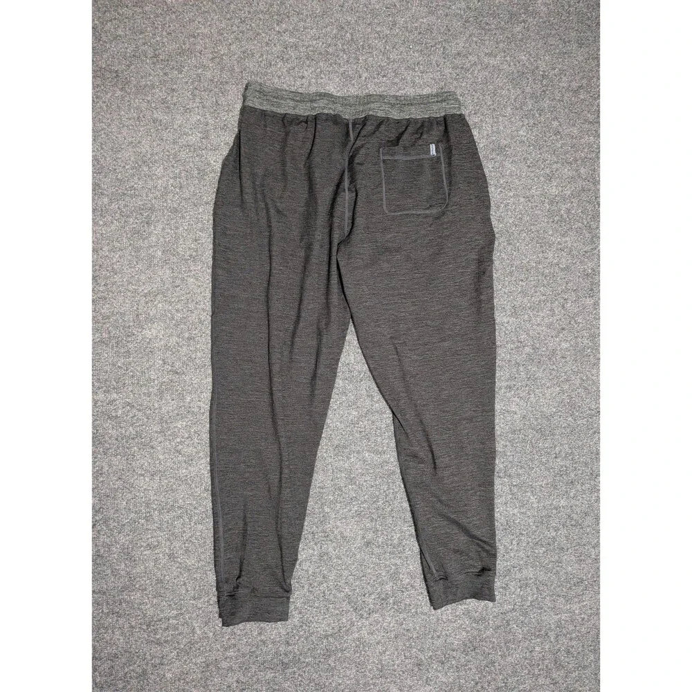 Marine Layer Jogger Pants Mens Large Weekend Sport Stretch Drawstring Black - Picture 2 of 5